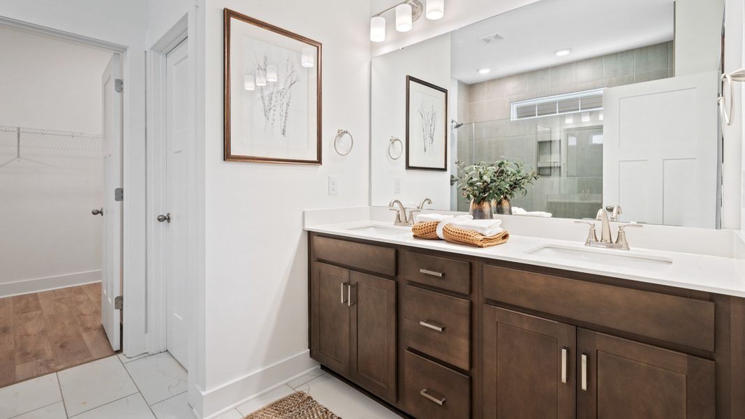 Representative furnished interior of a home built from the Augusta by DRB Homes in Iris Meadows, Moore (Image 14).
