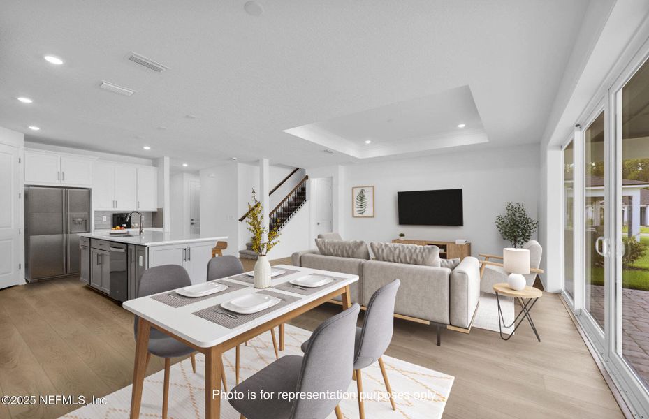 Furnished interior view inside a new home in The Preserve at Bannon Lakes, St. Augustine (Image 12). Furnished interior view inside a new home in The Preserve at Bannon Lakes, St. Augustine (Image 12).