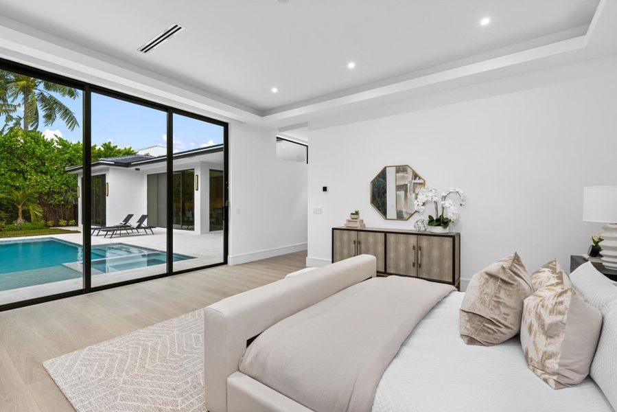Furnished interior view inside a new home in , Delray Beach (Image 17).