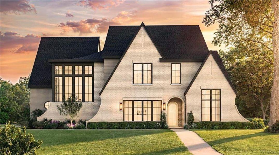 Front exterior of a new home in , Norcross, GA, highlighting curb appeal (Image 1). Front exterior of a new home in , Norcross, GA, highlighting curb appeal (Image 1).