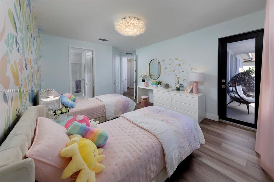 Furnished interior view inside a new home in , Miami (Image 3).