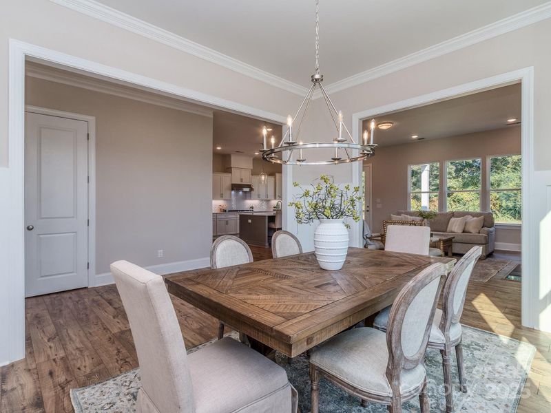 Furnished interior view inside a new home in , Clover (Image 13).