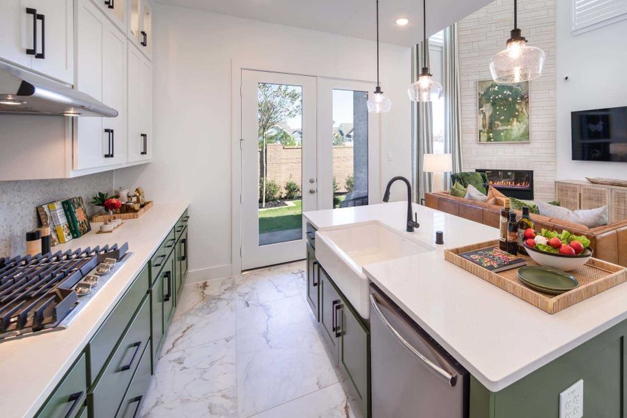 Furnished interior in a model home at Cross Creek Ranch: the City Series Collection in Fulshear (Image 22).