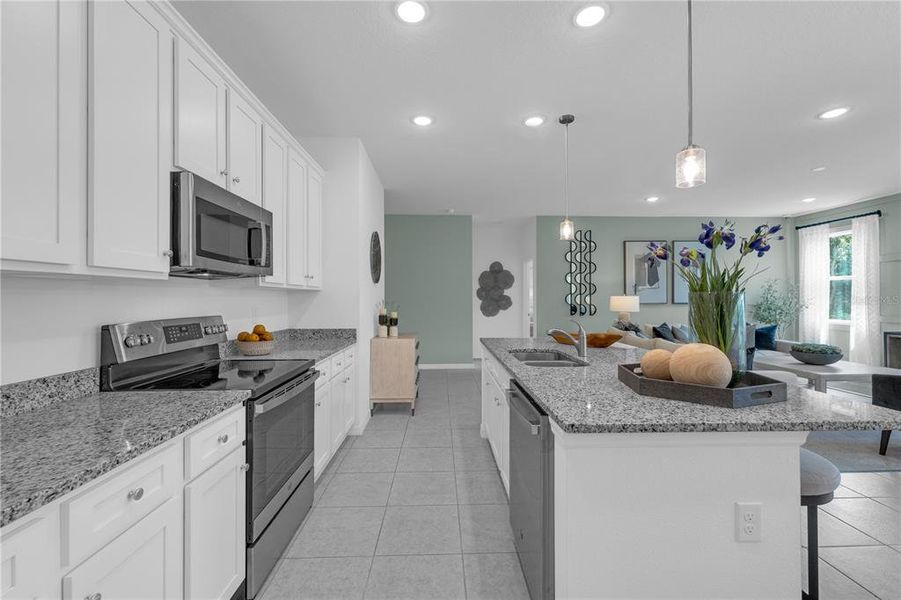 Furnished interior view inside a new home in Covered Bridge at Liberty Bluff, Haines City (Image 25).