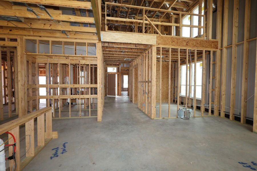 In-progress construction of a new home in Dunham Pointe, Cypress, TX (Image 14).