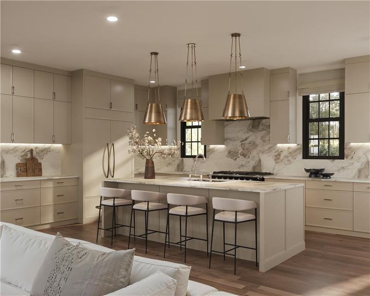 Furnished interior view inside a new home in , Alpharetta (Image 6).