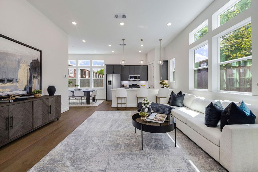 Furnished interior view inside a new home in Montridge, Houston (Image 14).