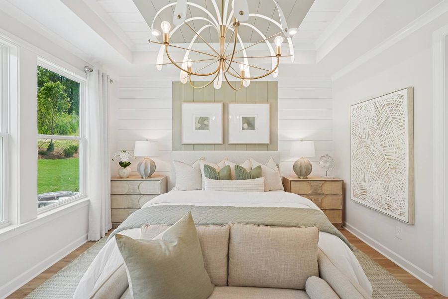 Representative furnished interior of a home built from the Oak Haven by Tri Pointe Homes in The Grove Collection at Serenity, Fuquay Varina (Image 16).