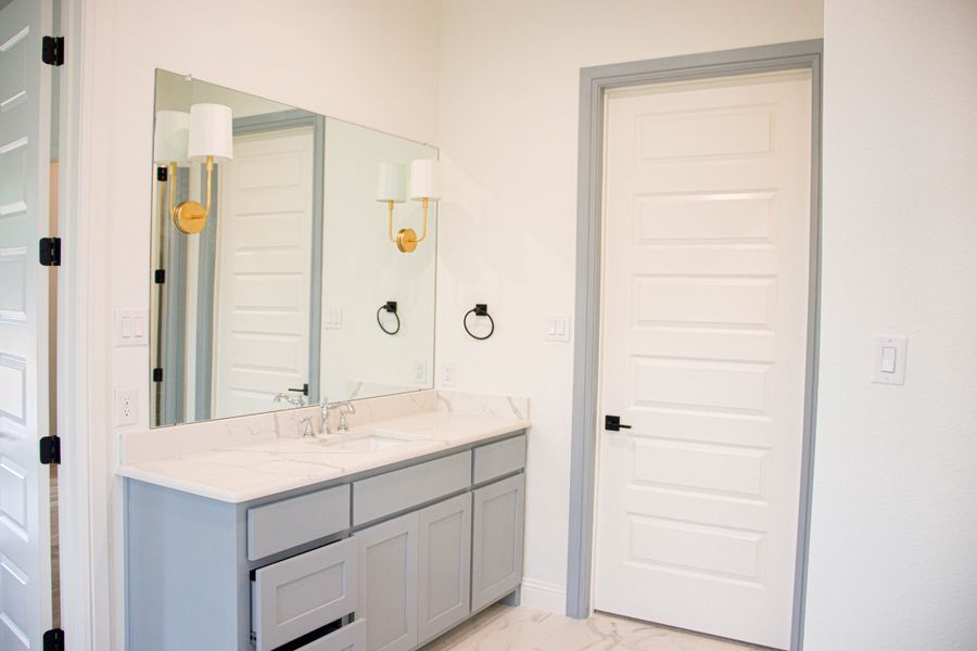 Representative furnished interior of a home built from the Hudson House by Trinity Classic Homes in Freeman Ranch, Weatherford (Image 13).