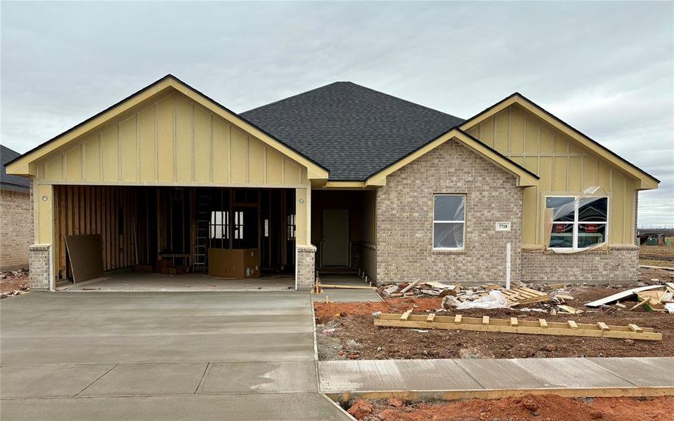 In-progress construction of a new home in , Abilene, TX (Image 4).