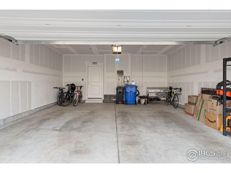 Spacious attached garage