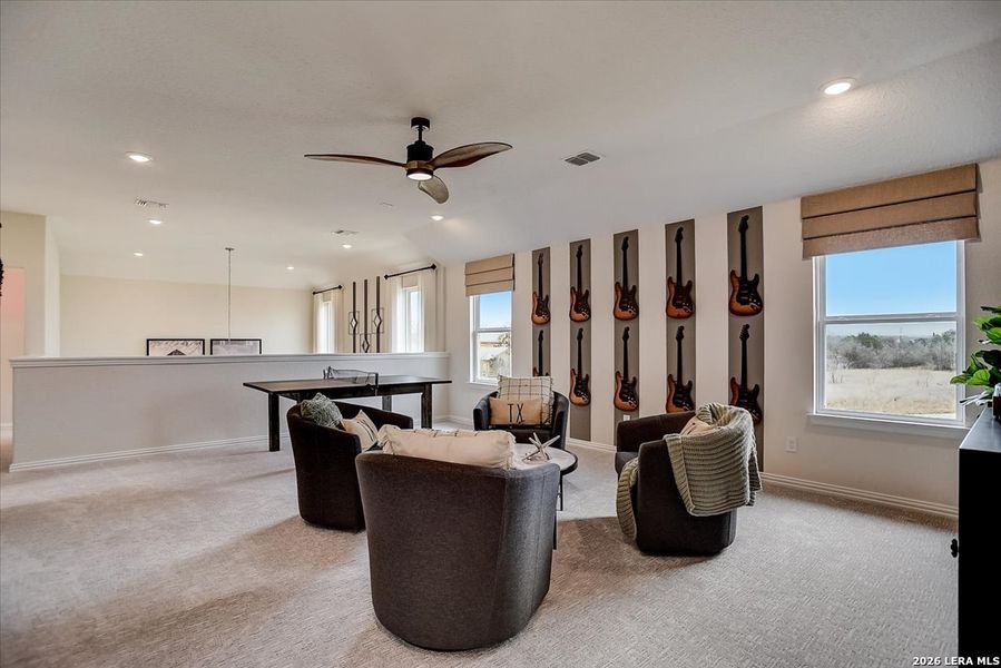 Furnished interior view inside a new home in Casinas at Gruene, New Braunfels (Image 17).