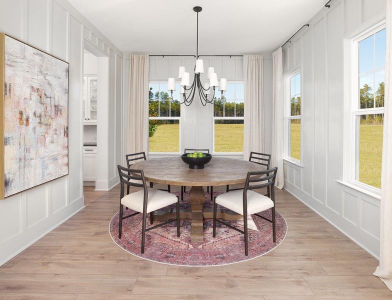 Representative furnished interior of a home built from the Overton by Ashton Woods in Midtown at Nexton, Summerville (Image 4).