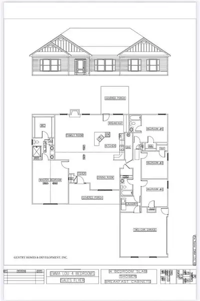 2D floor plan layout of this home in , Bremen, GA (Image 1).