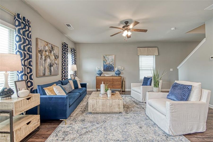 Furnished interior view inside a new home in Towne Center, Hampton (Image 6).