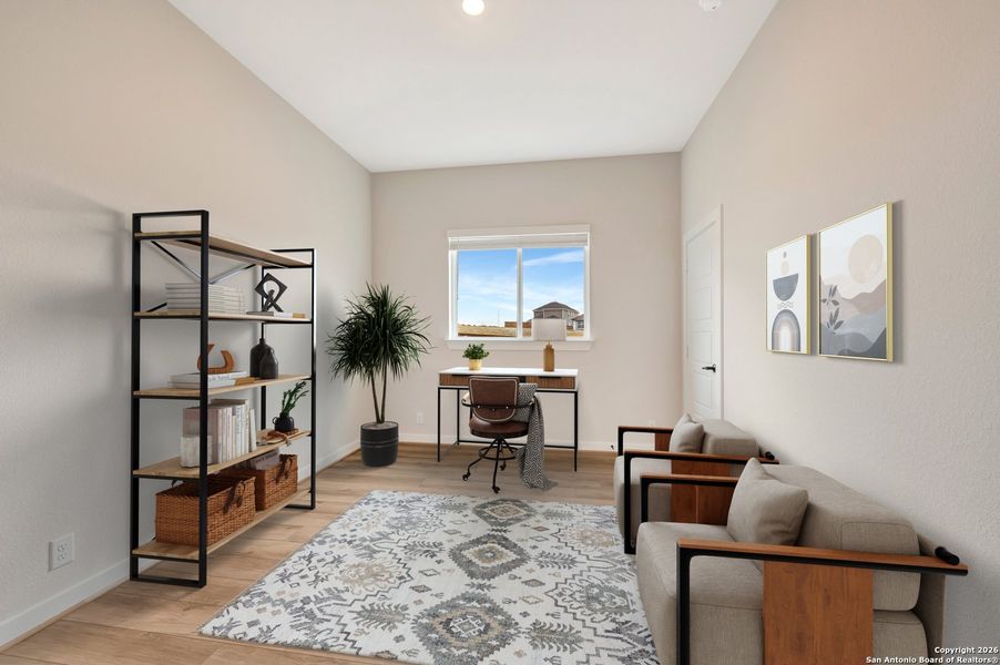 Furnished interior view inside a new home in , New Braunfels (Image 9).