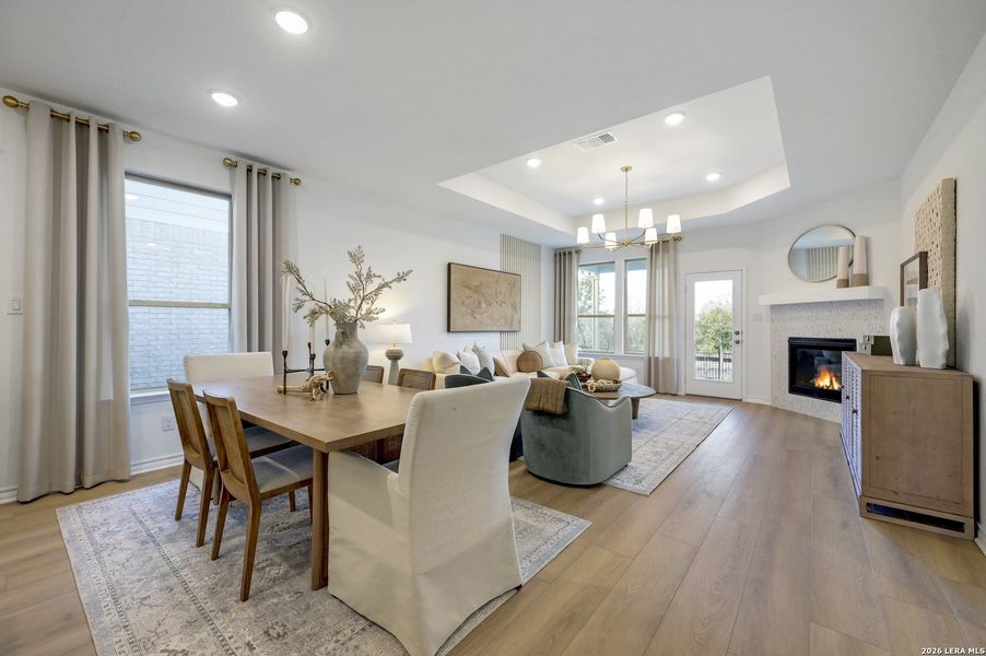 Furnished interior view inside a new home in Nopal Valley, San Antonio (Image 3).