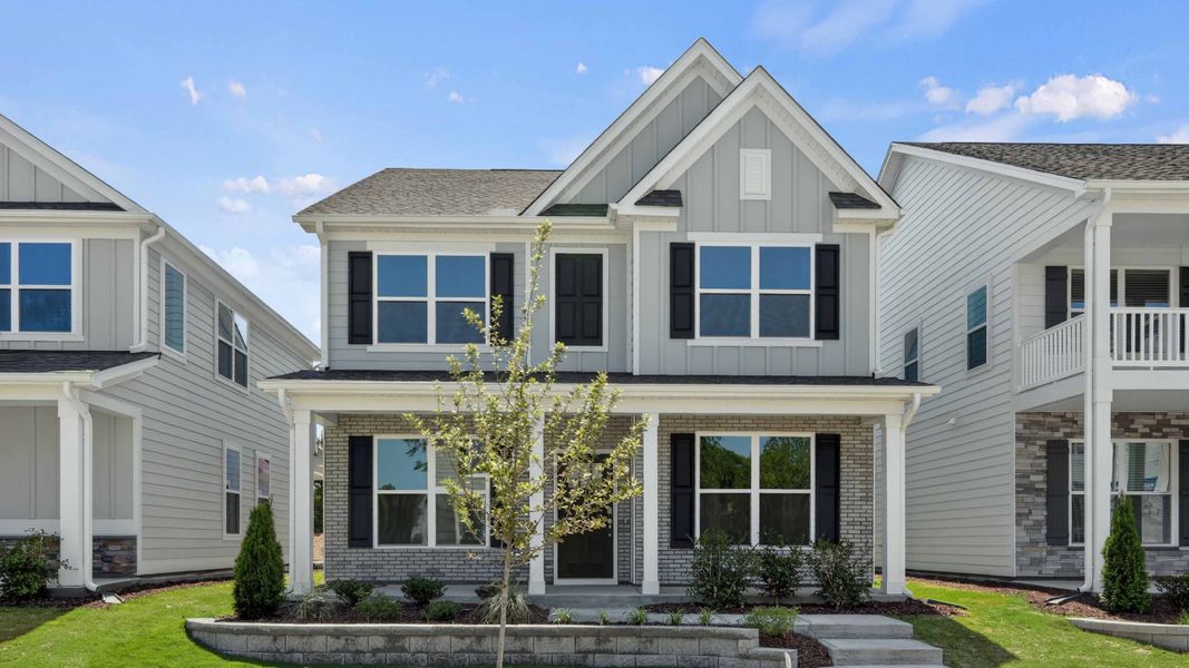 Representative exterior photo of a completed home built from the Jackson by D.R. Horton in Madden West, Fuquay Varina, NC (Image 5).