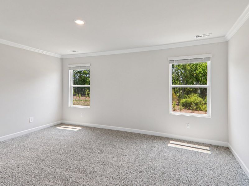The primary bedroom offers just the right amount of natural light.