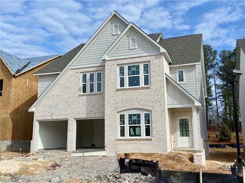 In-progress construction of a new home in Arbors at Richland Creek, Buford, GA (Image 6).