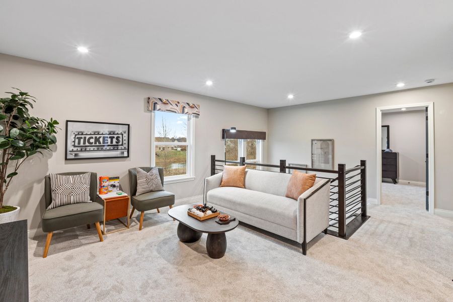 Representative furnished interior of a home built from the Wyatt by Fischer Homes in Twin Lakes, Hoschton (Image 45).