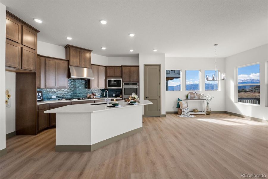 Furnished interior view inside a new home in Revel Crossing at Wolf Ranch - The Panorama Collection, Colorado Springs (Image 16).
