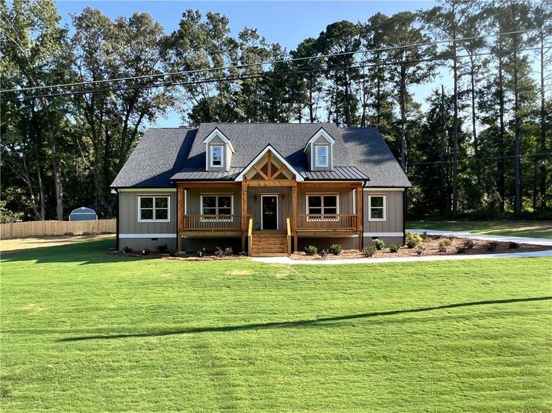 Front exterior of a new home in , Conyers, GA, highlighting curb appeal (Image 2).