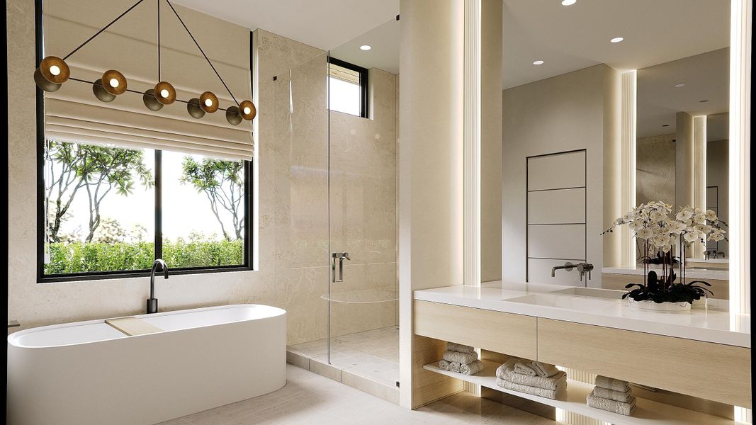 Primary Bath rendering