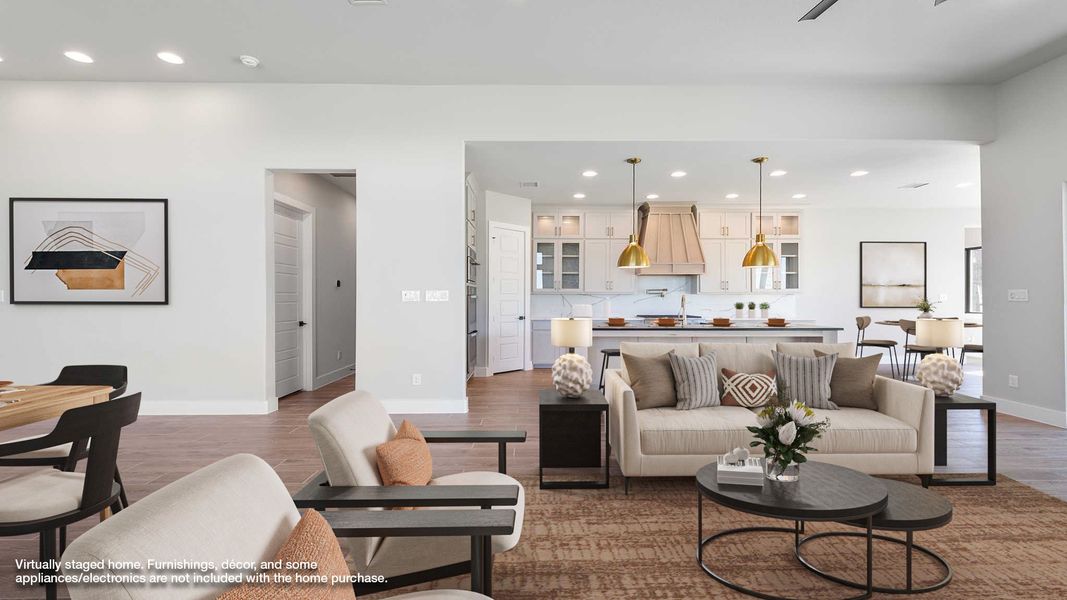 Furnished interior view inside a new home in Talon Hills 60'/70', Fort Worth (Image 4).