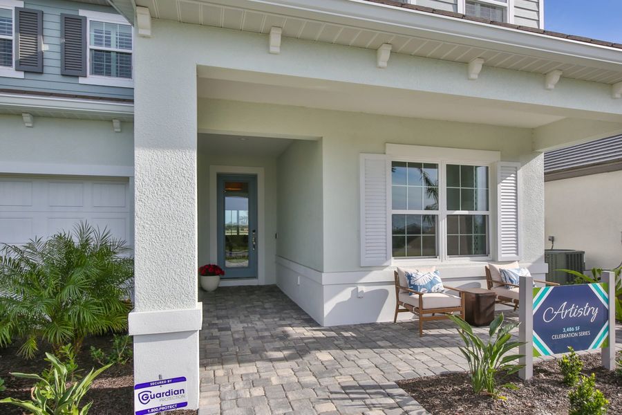 Representative exterior details of a home built from the Artistry by Neal Communities in Palm Grove, Bradenton (Image 3).