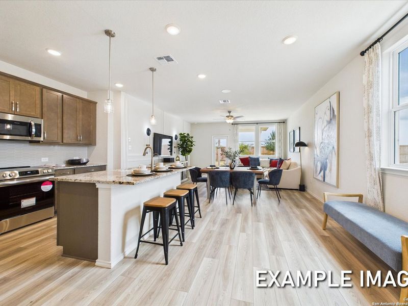Furnished interior view inside a new home in Agave, San Antonio (Image 15).