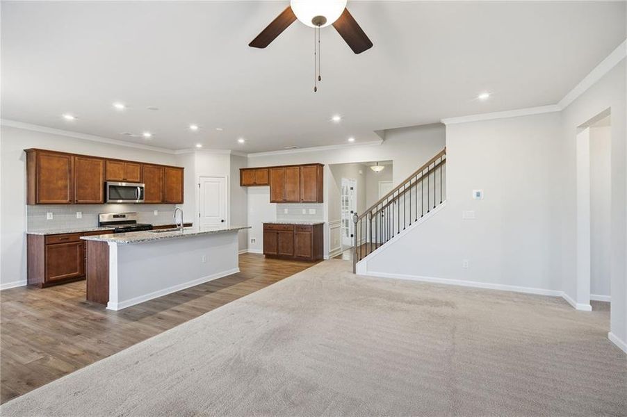 Furnished interior view inside a new home in , Dawsonville (Image 5). Furnished interior view inside a new home in , Dawsonville (Image 5).