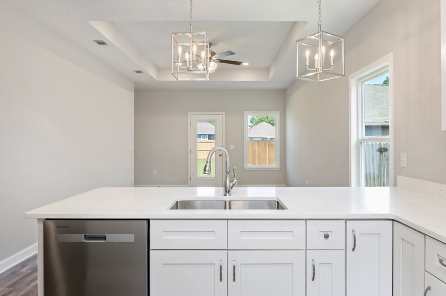 Representative furnished interior of a home built from the Georgia by CJL Homes in McCarthy Estates, Defuniak Springs (Image 9).