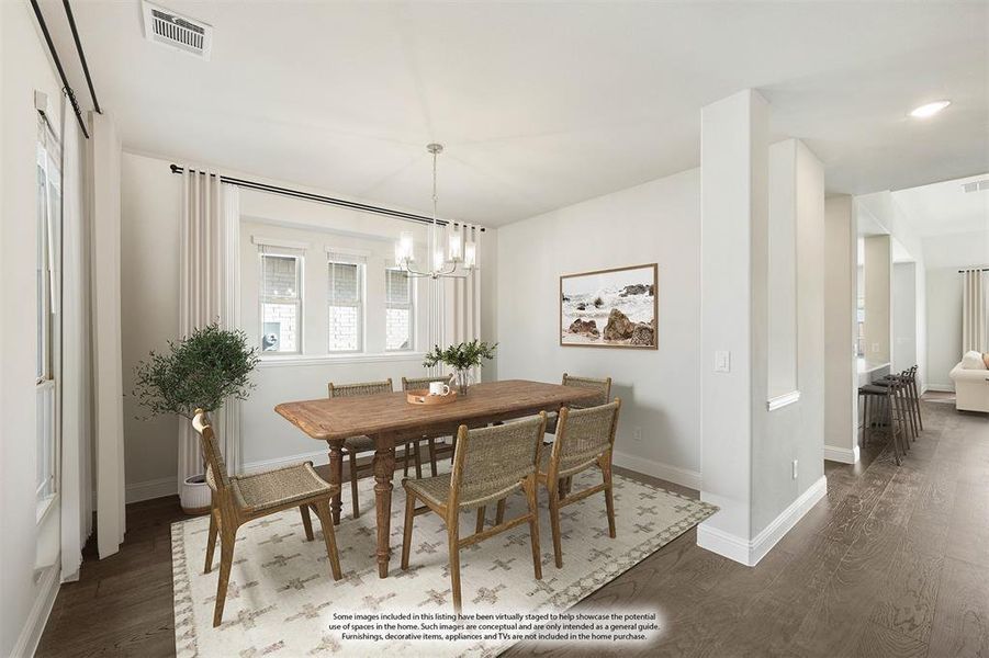 Furnished interior view inside a new home in Liberty, Melissa (Image 9).