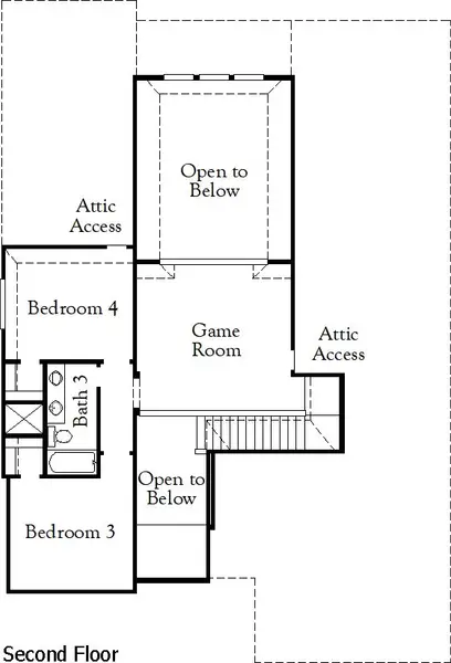 2D floor plan layout of this home in Homestead, Schertz, TX (Image 3).