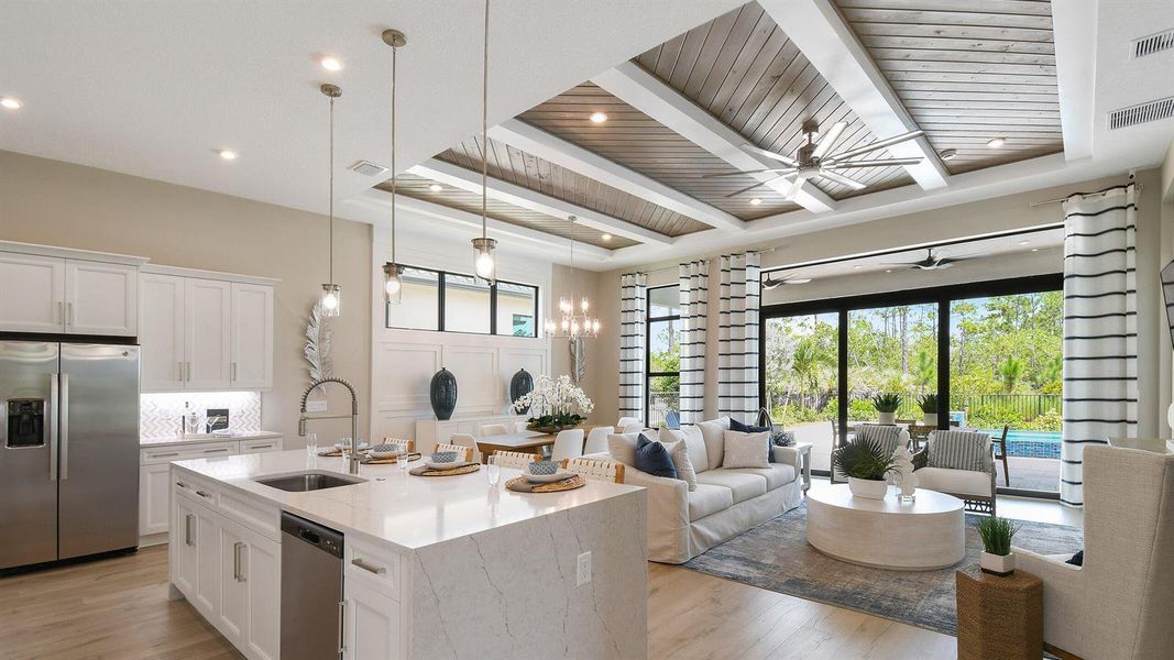 Julia Model - Island Kitchen into Great