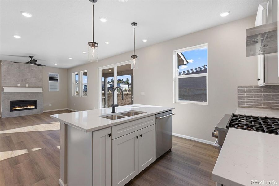 Furnished interior view inside a new home in The Manors Collection at Golden Overlook, Golden (Image 5).