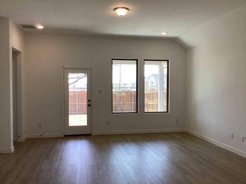 Family Room Construction Progress