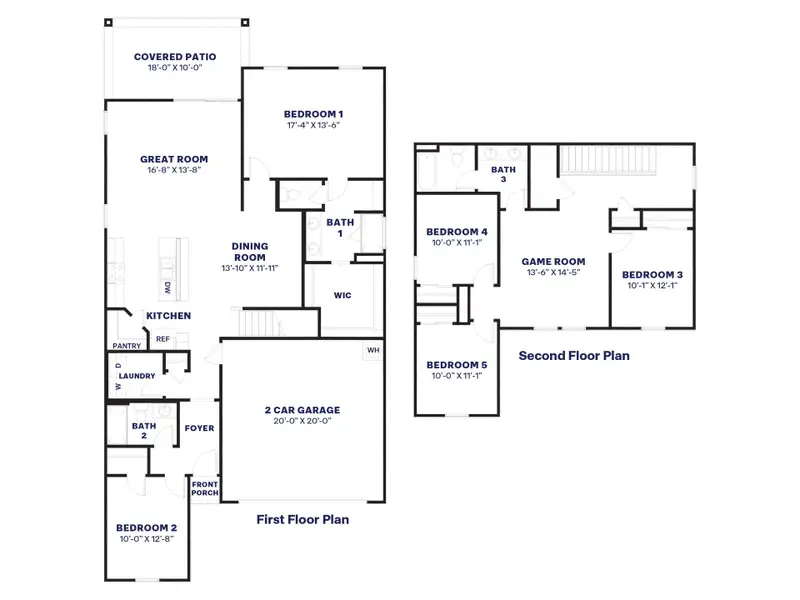 2D floor plan layout of this home in Upper Canyon, Phoenix, AZ (Image 5).
