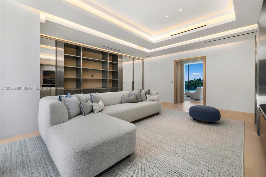 Furnished interior view inside a new home in , Miami Beach (Image 27).
