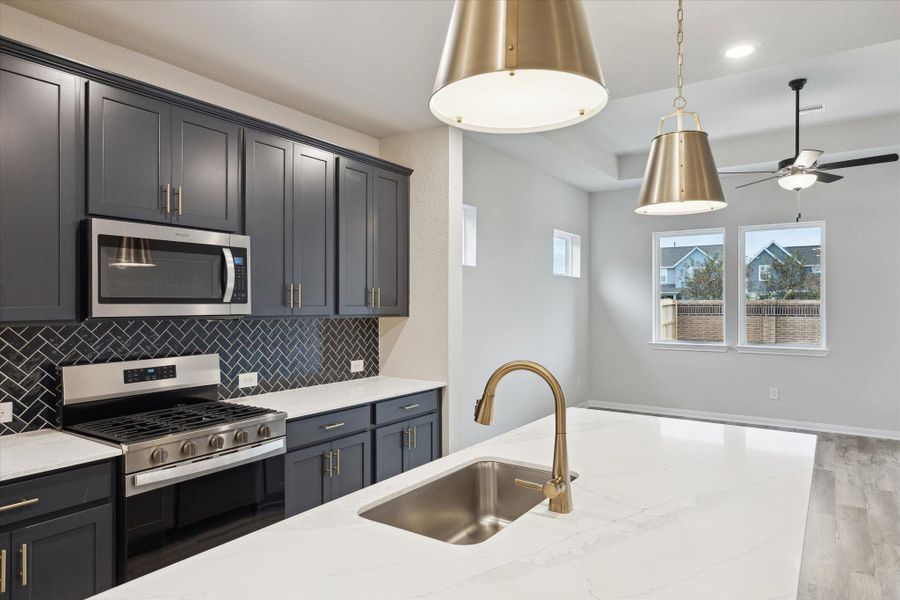 Furnished interior view inside a new home in Elyson, Katy (Image 5).