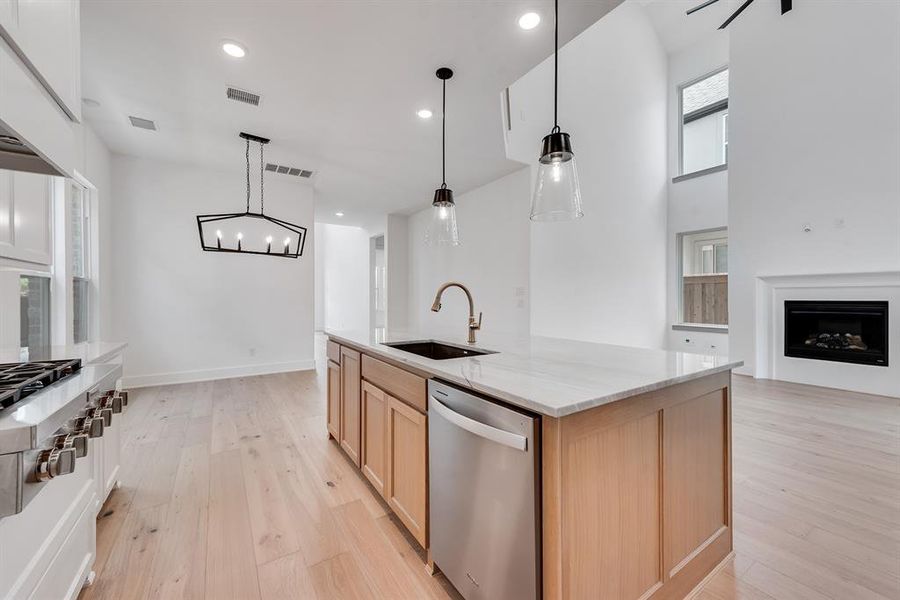 Furnished interior view inside a new home in Fields - 40' Lots, Frisco (Image 5). Furnished interior view inside a new home in Fields - 40' Lots, Frisco (Image 5).