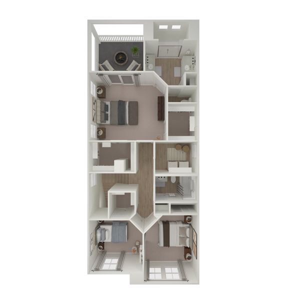 2D floor plan layout for the Rivercrest II by K. Hovnanian® Homes in Piccolina, Houston, TX (Image 26). 2D floor plan layout for the Rivercrest II by K. Hovnanian® Homes in Piccolina, Houston, TX (Image 26).