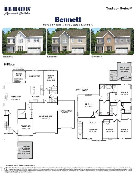 Bennett - 3-Car - Tradition Plus Series_
