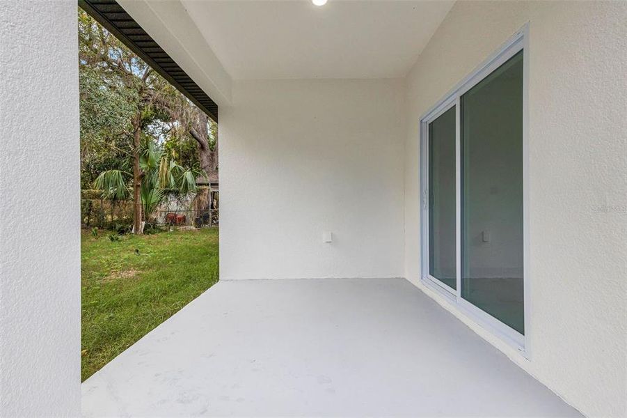 Exterior details and patio area of a home in , Tampa (Image 30).