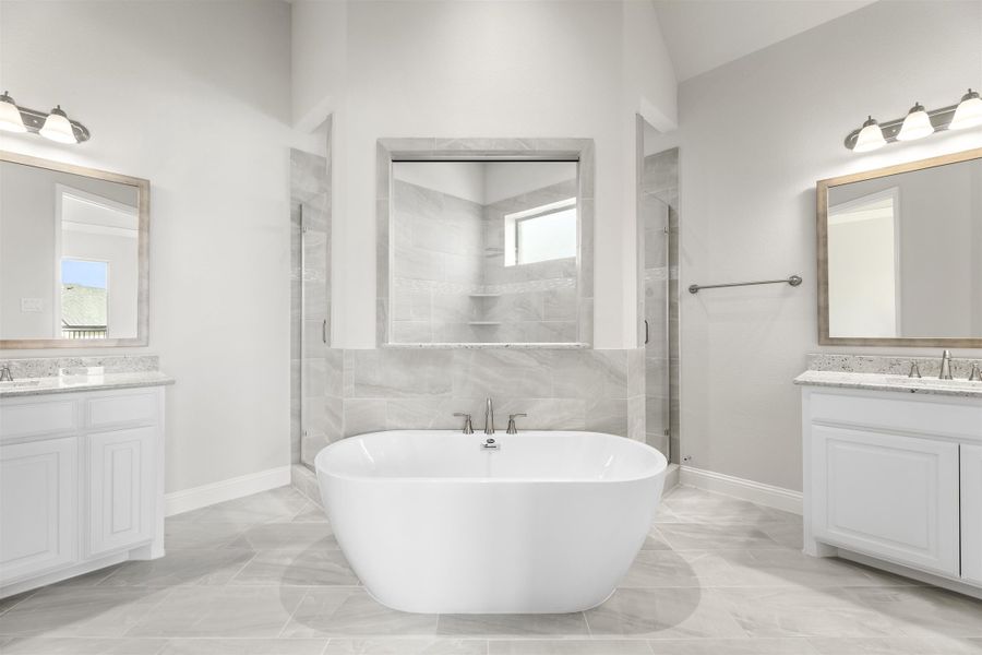 Representative furnished interior of a home built from the Brentwood by Windsor Homes in Nelson Lake Estates, Rockwall (Image 11).