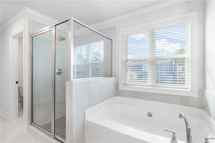 Furnished interior view inside a new home in Calgary Downs, Winder (Image 15).