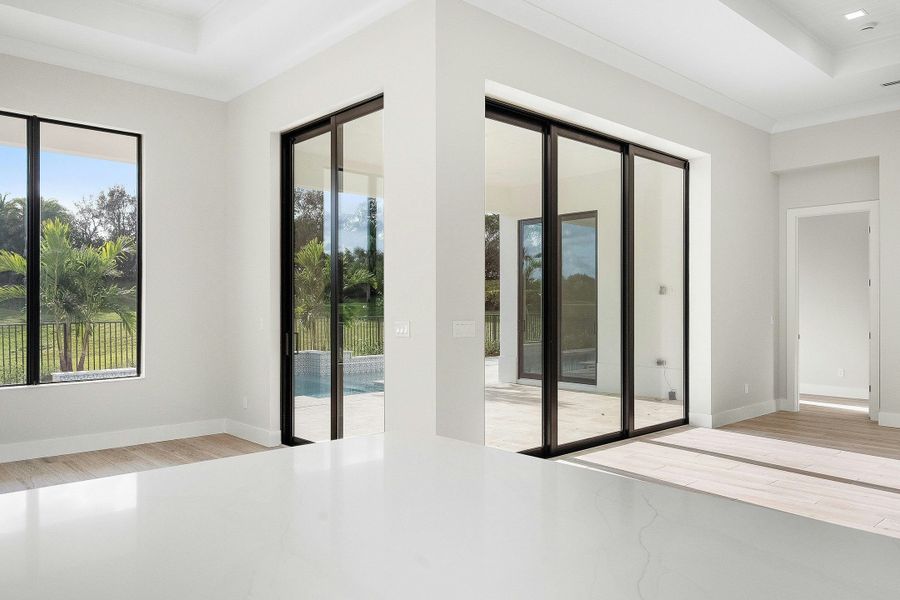 2D floor plan layout for the Alessia by GHO Homes in Tesoro Club, Port St. Lucie, FL (Image 15).