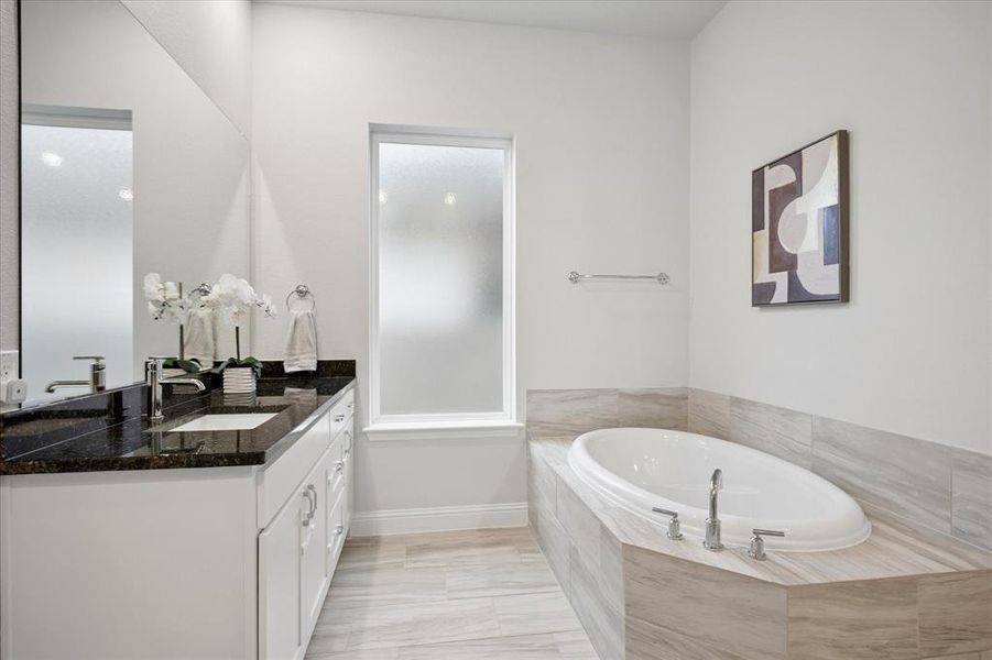 Furnished interior view inside a new home in , Northlake (Image 10).