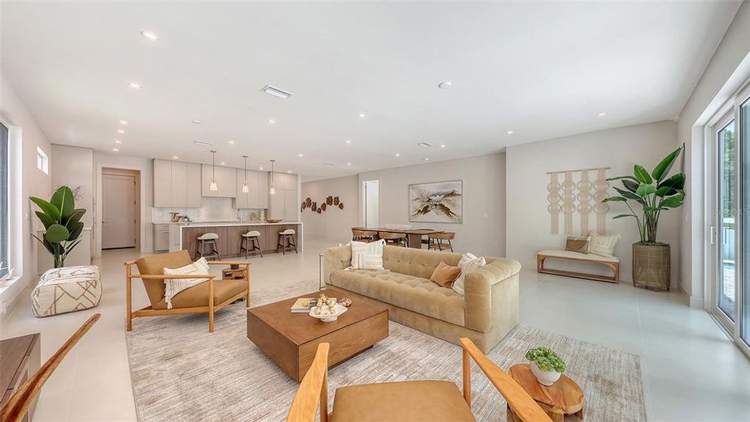 Furnished interior view inside a new home in , Sarasota (Image 30).